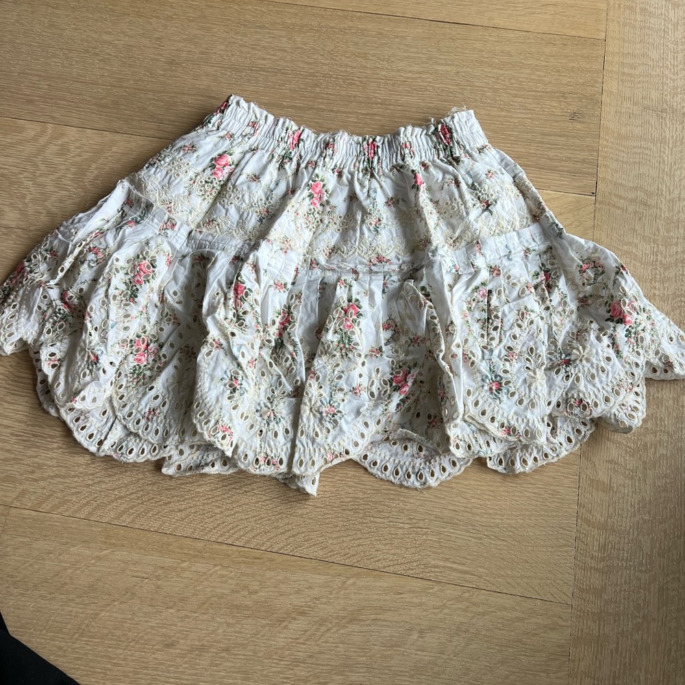 Loveshackfancy Floral Mini Skirt